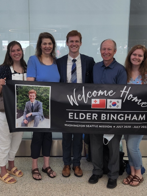 A picture of the Bingham Family