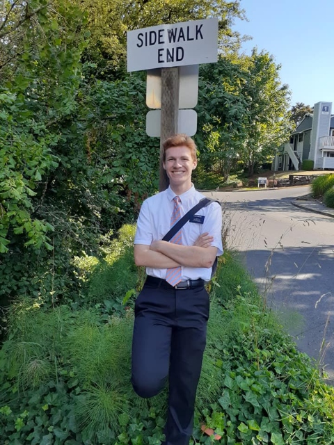 A picture of Matthew Bingham as a missionary